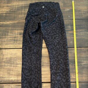 LULULEMON Leggings Wunder Train - Black CHEETAH!!